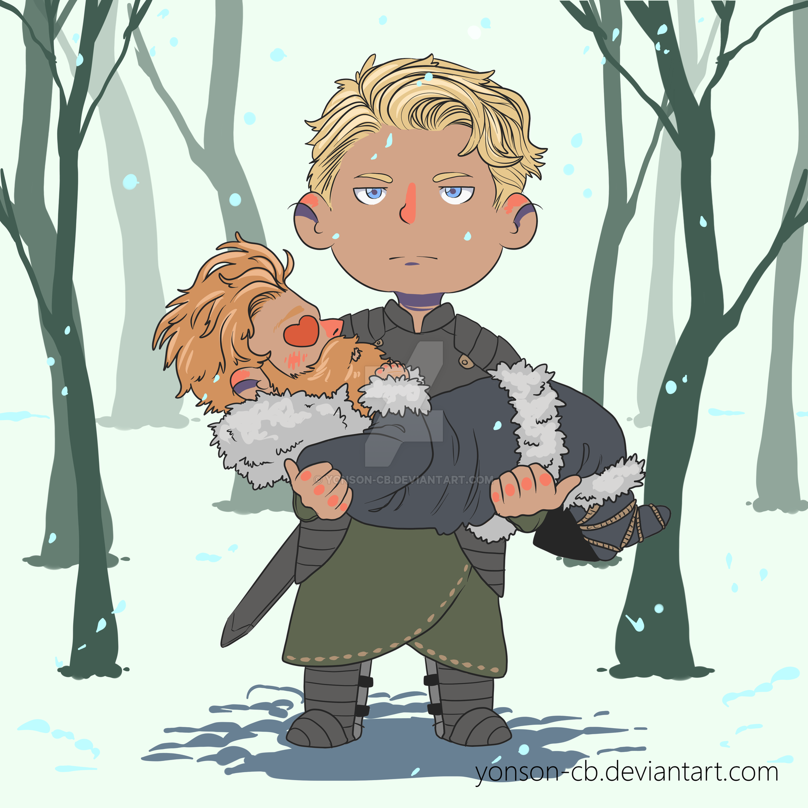 Beautiful Tormund post - Game of Thrones, Tormund, Brienne, Art, Longpost