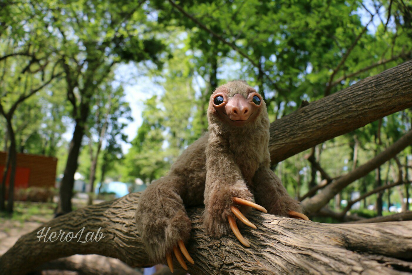 Dragon Sloth Woody - My, Handmade, My, Author's toy, Sloth, Mixed media, Longpost, Handmade