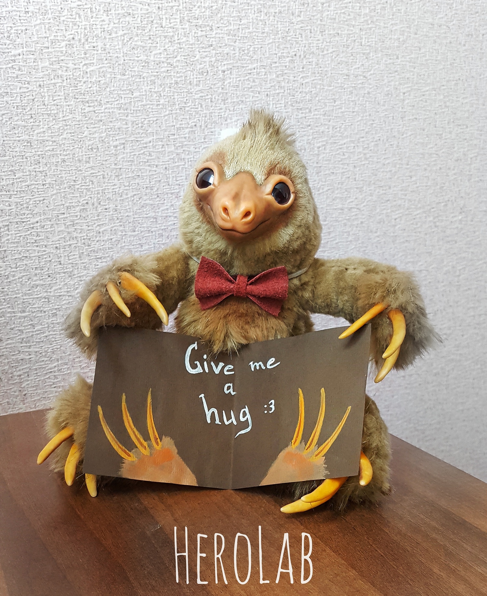 Dragon Sloth Woody - My, Handmade, My, Author's toy, Sloth, Mixed media, Longpost, Handmade