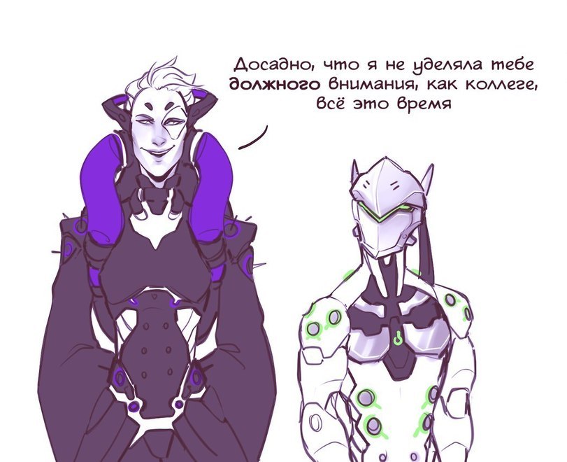 Angel's work - Overwatch, Comics, Genji, Moira