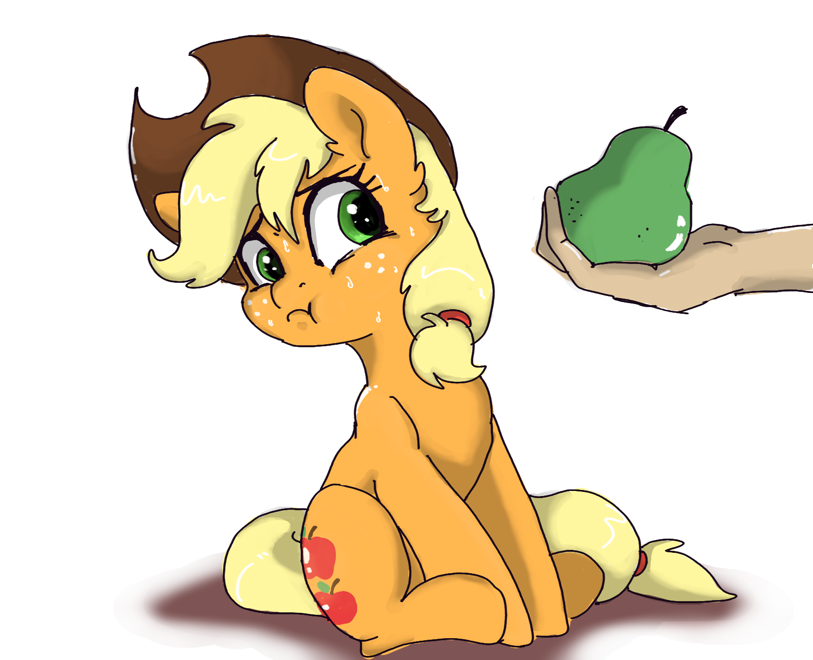 Applejack changeling test - My Little Pony, PonyArt, Applejack, Buttersprinkle