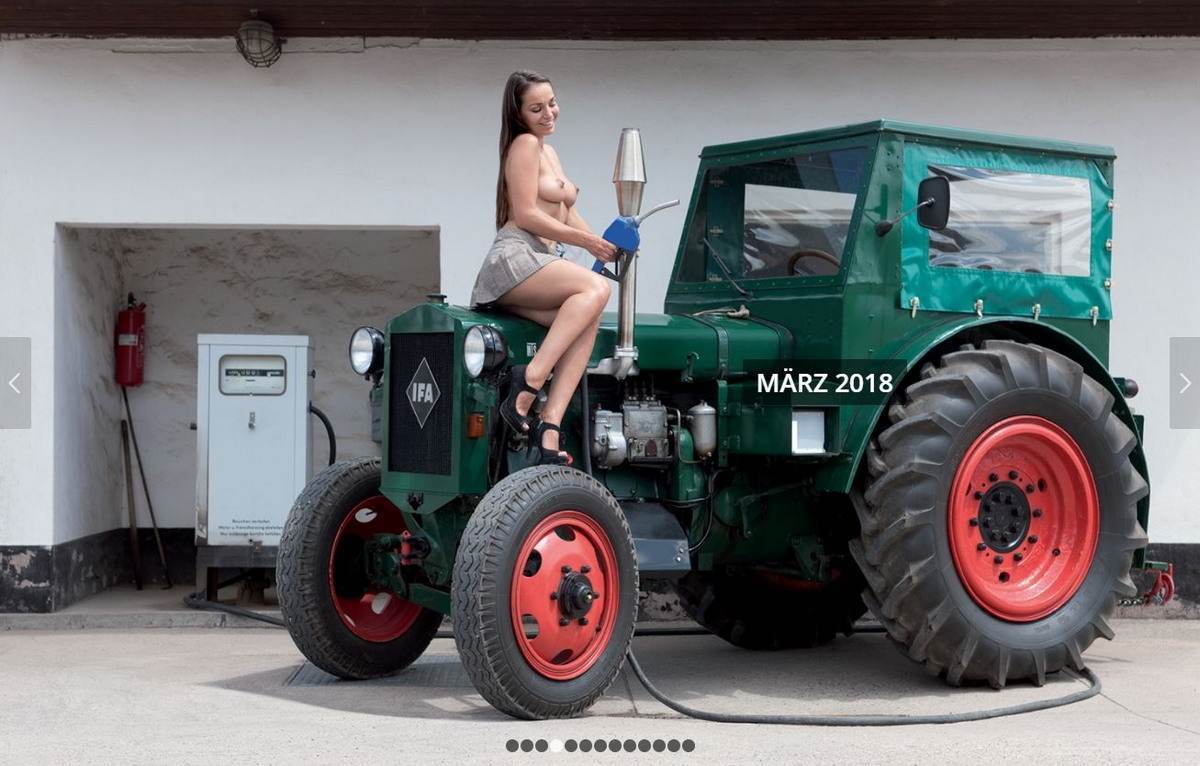 Nude Tractor Drivers by Schlepper Kalender! - NSFW, Germany, Tractor, Tractor driver, Traditions, Girls, Nudity, Longpost