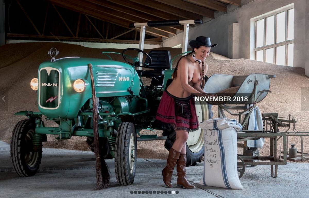 Nude Tractor Drivers by Schlepper Kalender! - NSFW, Germany, Tractor, Tractor driver, Traditions, Girls, Nudity, Longpost