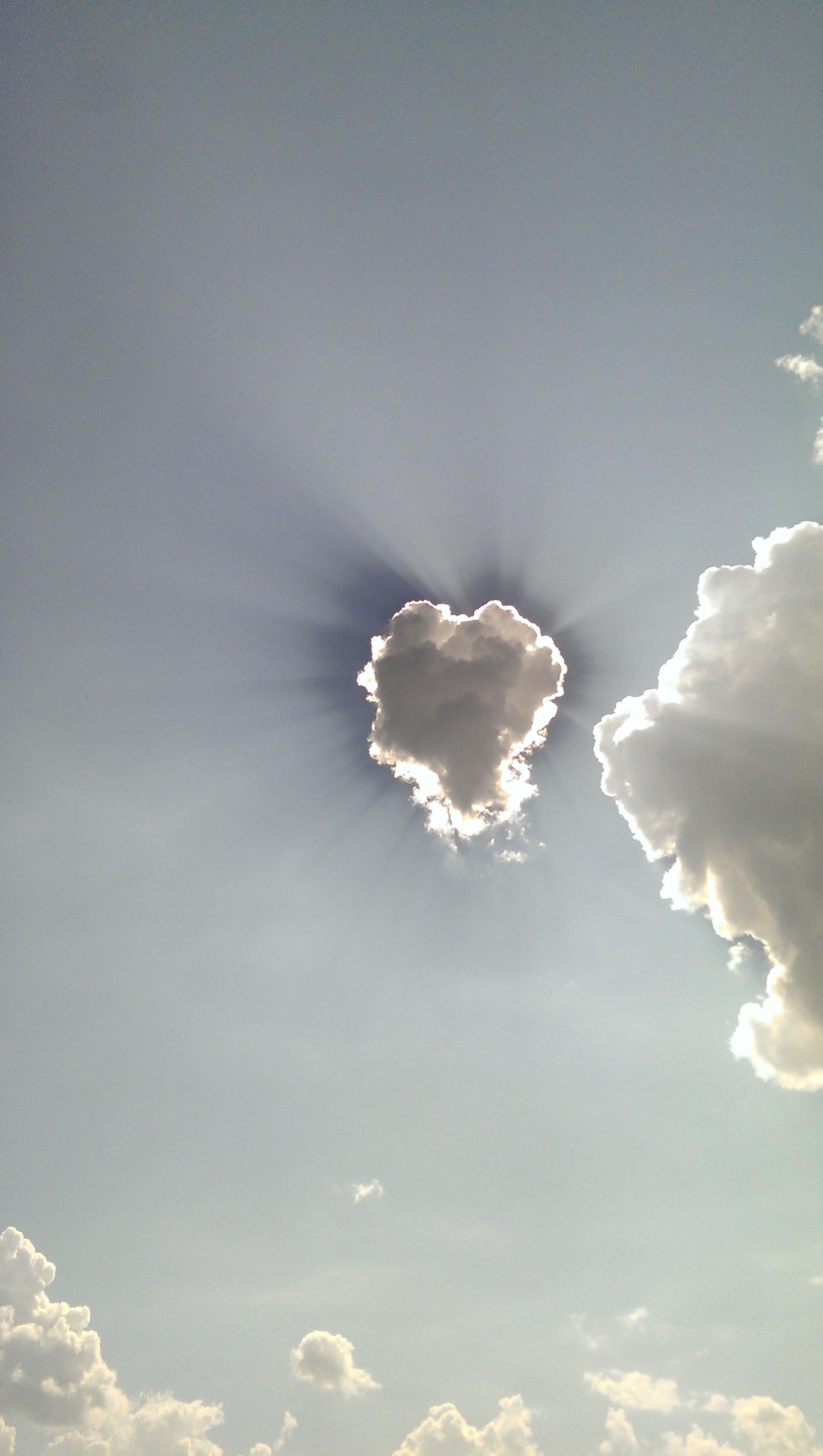 Heaven loves you - My, Clouds, Heart, Heart