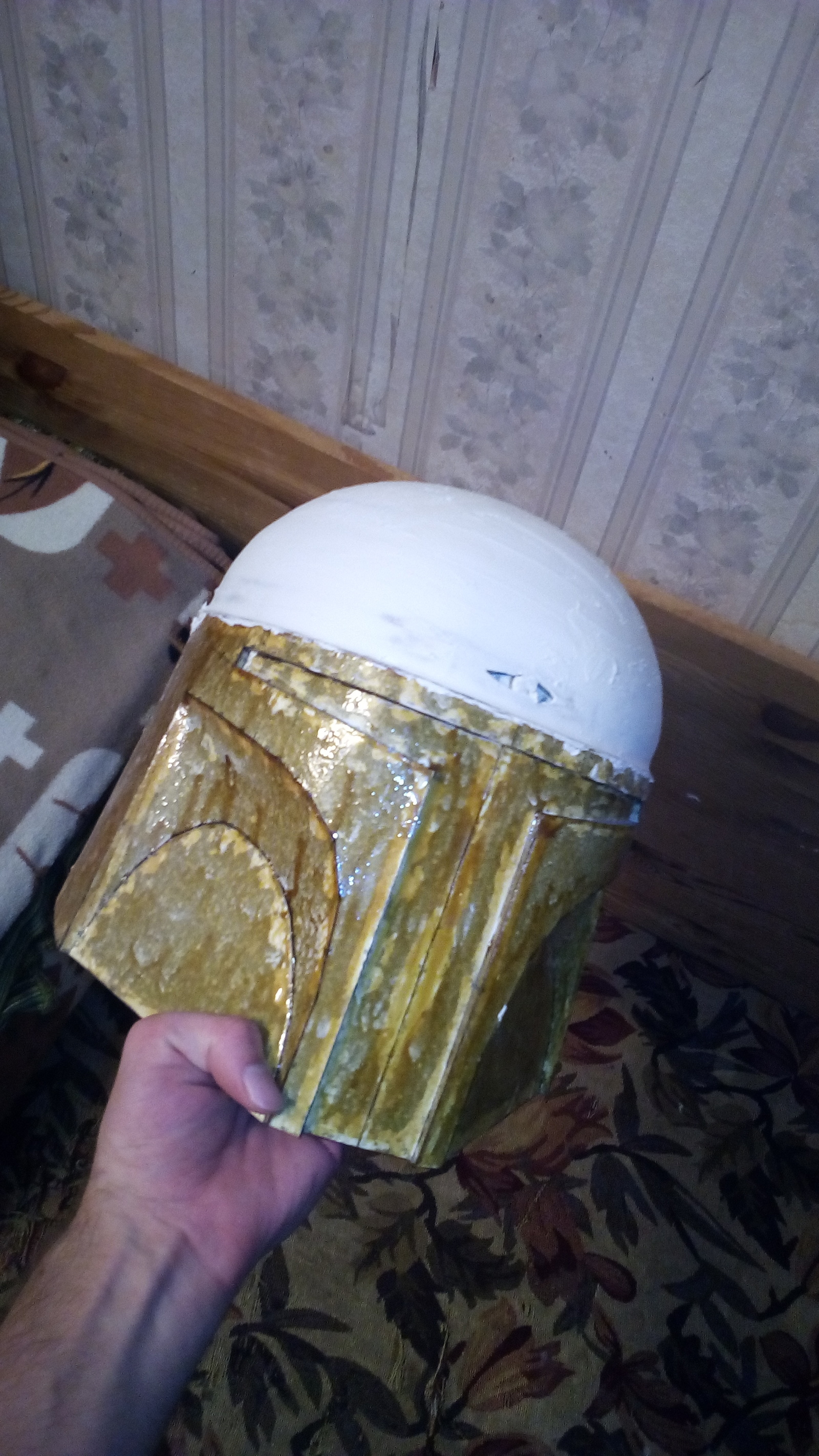 Vacuum Formed 1: Mandalorian Helmet - My, Vacuum forming, Cosplay, Boba Fett, Mandalorian, Needlework with process, Craft, Pepakura, , Longpost, Papercraft