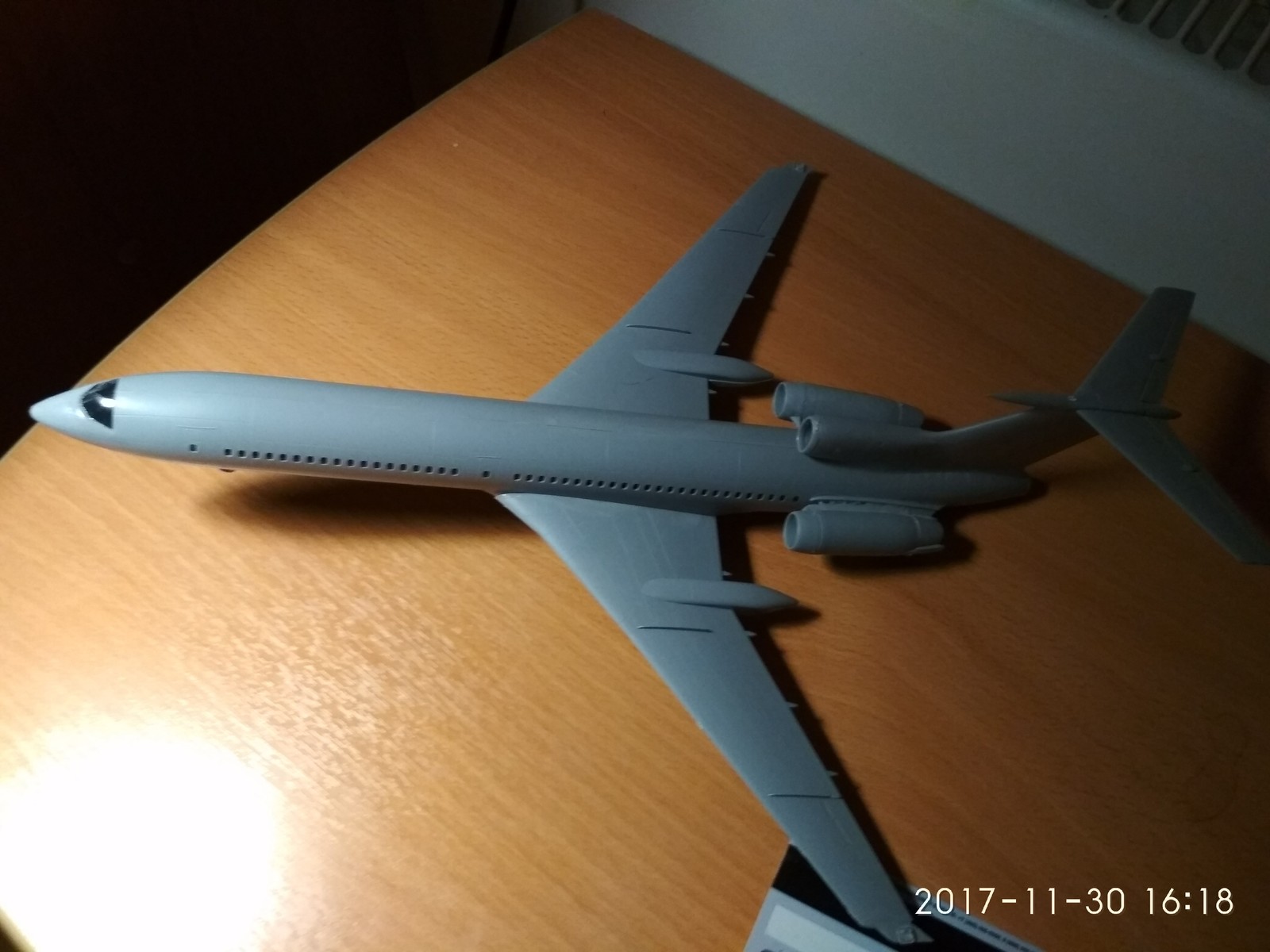 My first combined model TU-154 Zvezda - My, , Rukozhop, Victory, With your own hands, Assembly