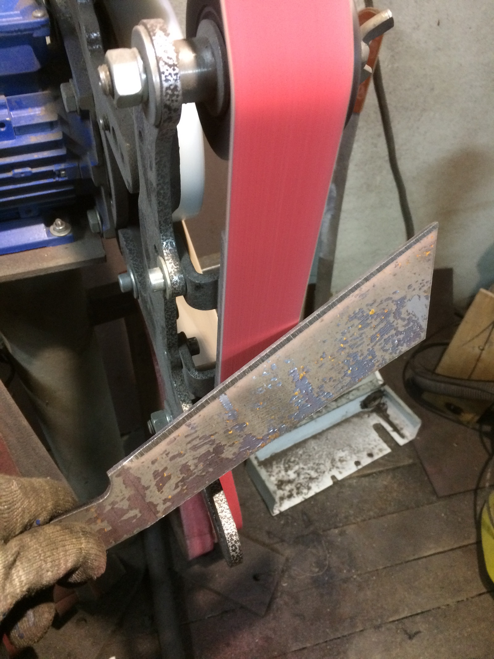 Making a heavy knife Glorious grunt. - My, , , Knife, Manufacturing, Needlework with process, Video, Longpost