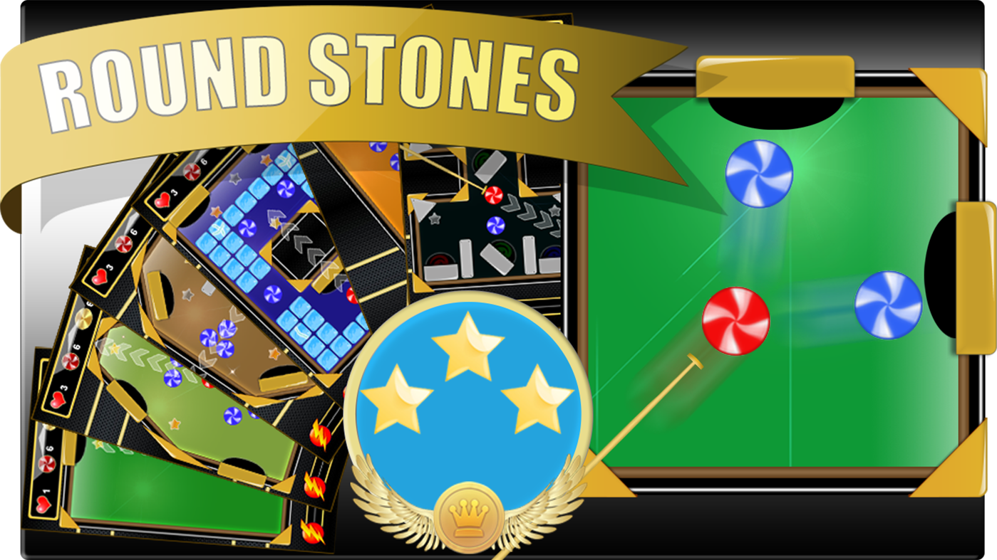 Round Stones - игра похожая на бильярд - Моё, Игры, Бильярд, Керлинг, Аэрохоккей, Google Play, Android, Windows