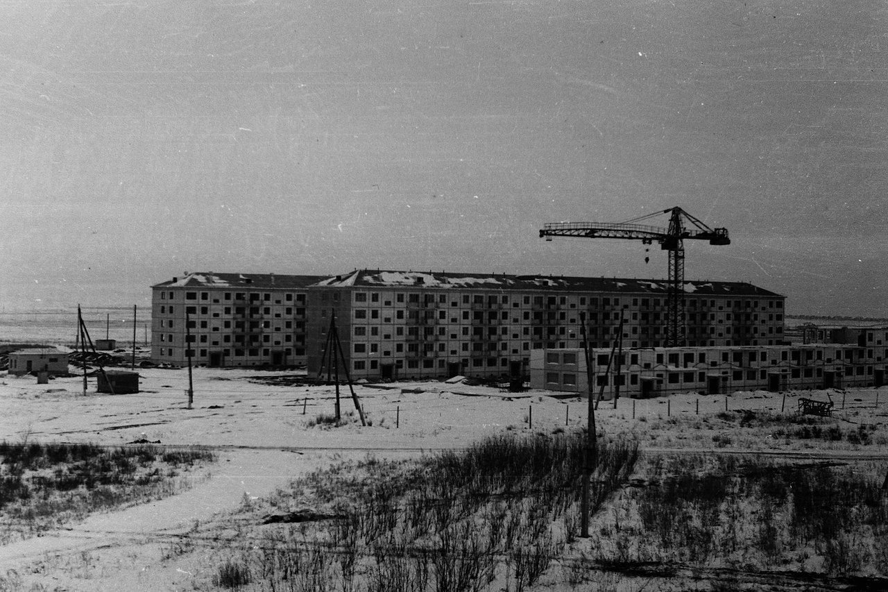 Строительство Магнитогорска. Ноябрь 1972 год. - Магнитогорск, Клуб история магнитогорска, Старое фото, Строительство, Первостроители, Прошлое, Длиннопост