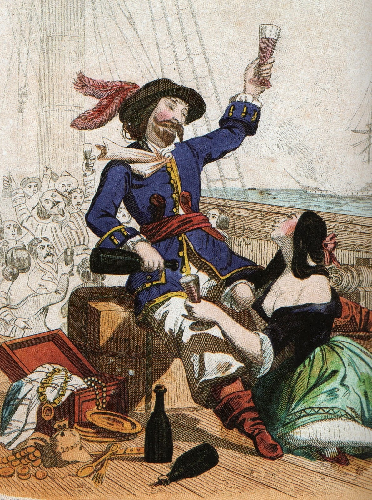 Calico Jack is the story of a pirate who hired women and didn't sober up until he was hanged. - Story, Historical figures, Personality, Pirates, Longpost