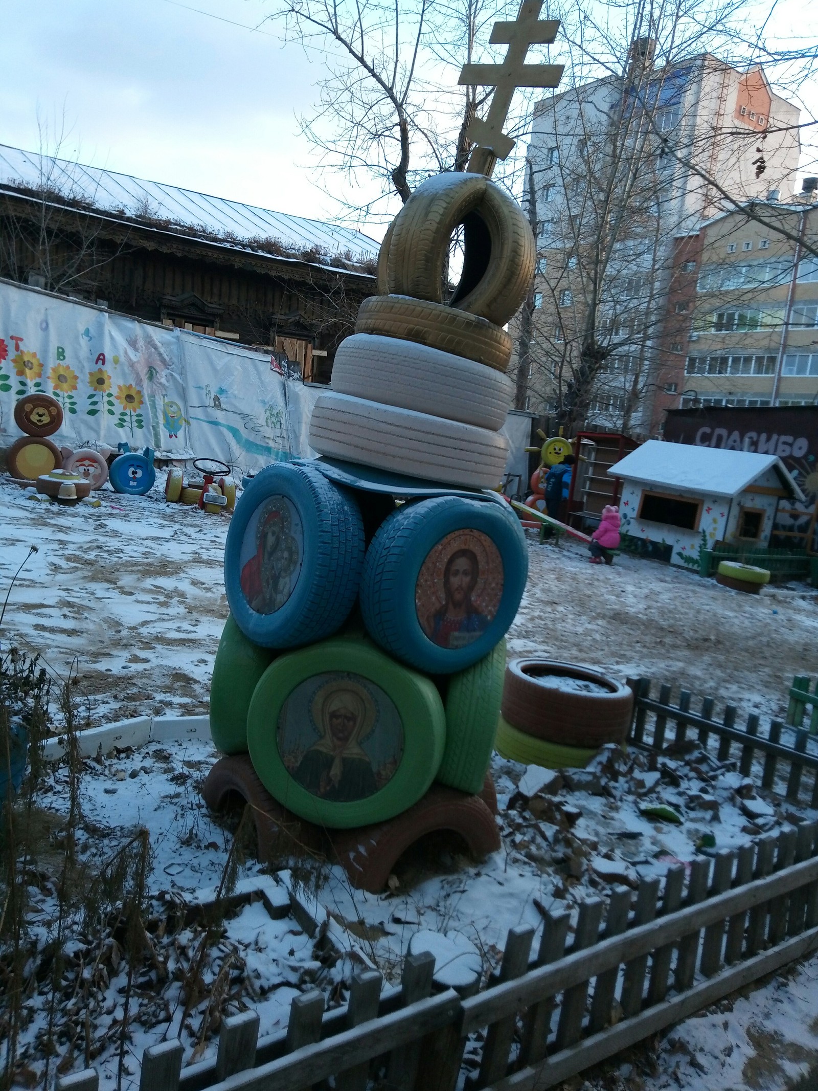 Very Christian - My, Transbaikalia, Playground, Temple