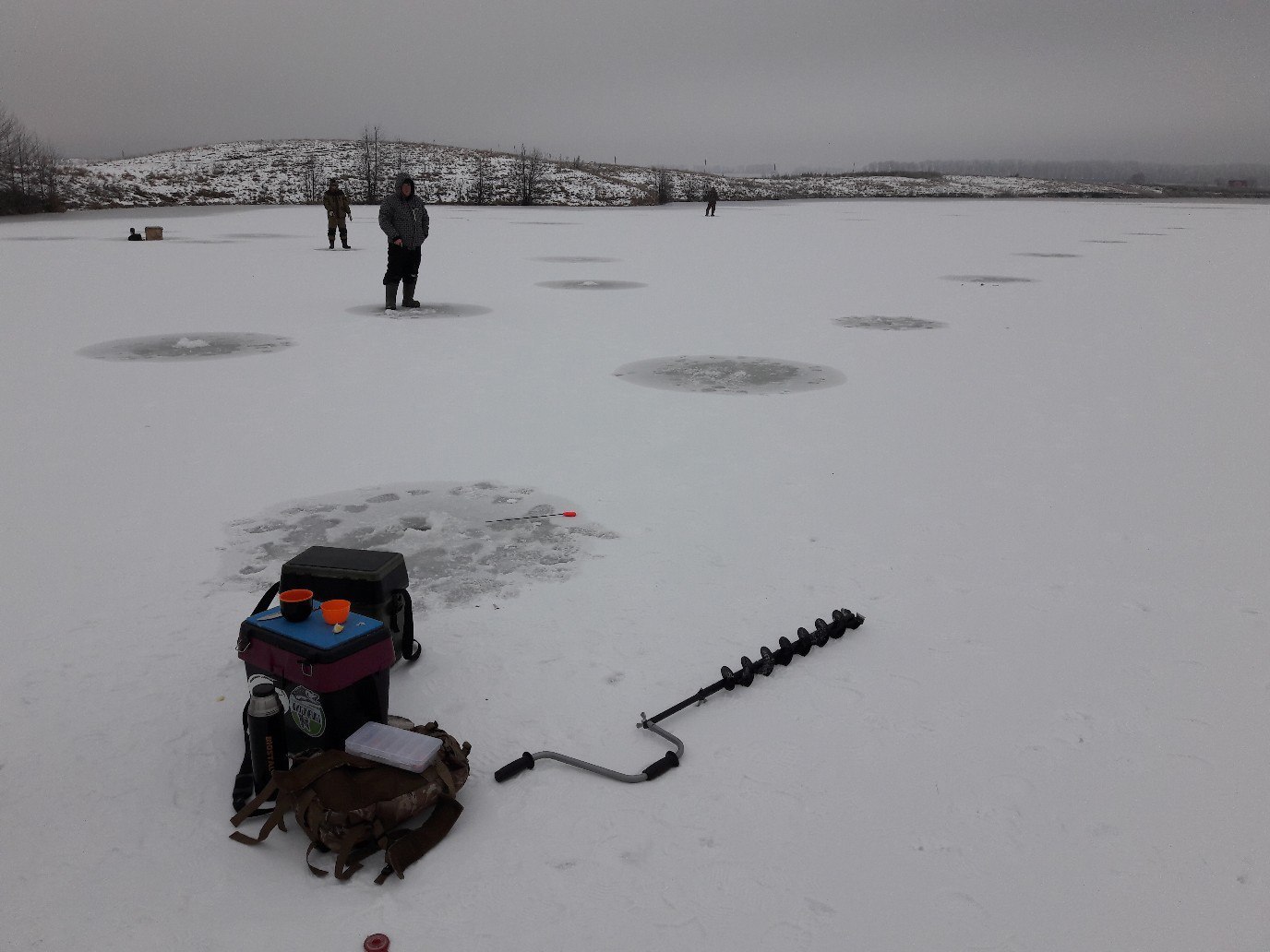 Finally it happened!!! Opened the winter season - My, Whiteriverufa, Fishing, Bashkortostan, Winter fishing, Equalizer, Longpost