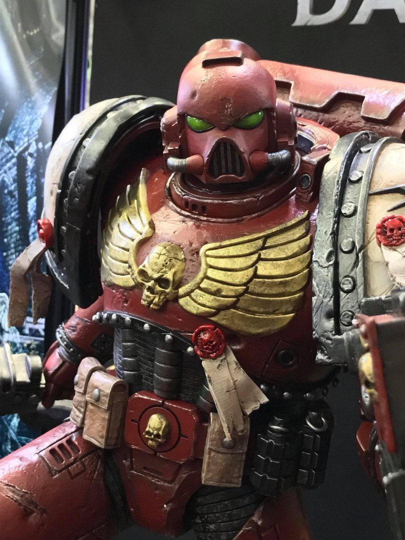 Масштабные миниатюры Кровавых Воронов - Warhammer 40k, Wh miniatures, Космодесант, Blood ravens, Длиннопост