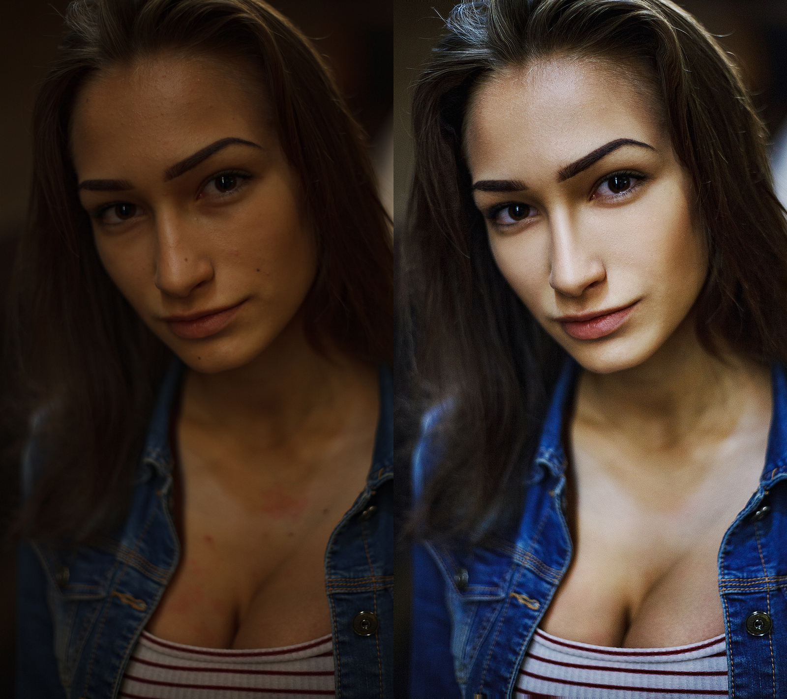 Photos before and after retouching - My, The photo, Portrait, Retouch, Girls