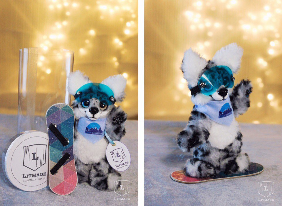 Ready for the snow ^.^ - My, Dog, Toys, Handmade, Snowboard, Litmade, Longpost