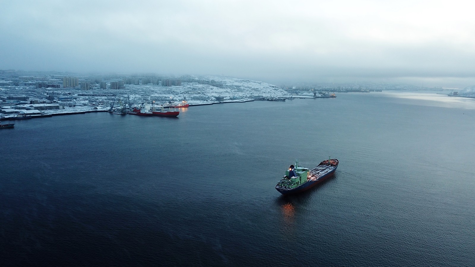 Kola Bay, Murmansk, Russia. Photo from a quadcopter - My, Murmansk, Kola Peninsula, Kola Bay, Murmansk region, , Dji, DJI Mavic PRO, DJI Mavic, Longpost