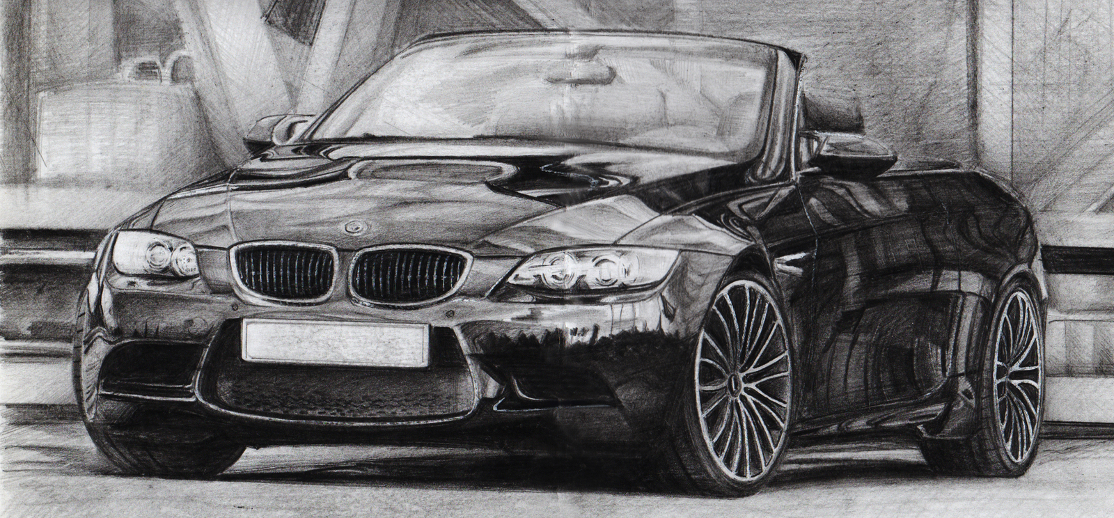 Рисунок BMW ручкой