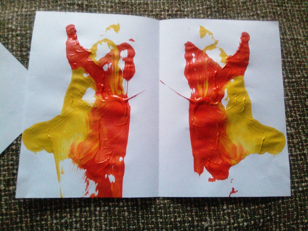 Rorschach test (handmade) - My, Psychology, My, Drawing