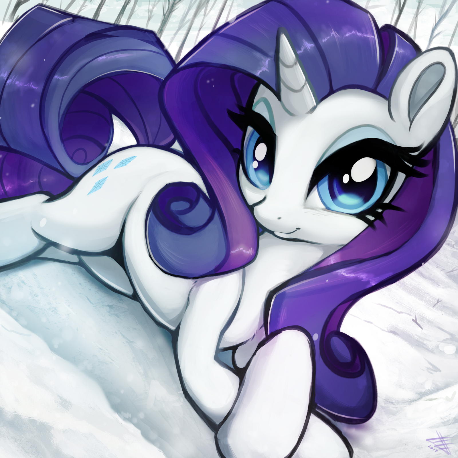 Winter Rarity by FidzFox - My Little Pony, Rarity, Fidzfox