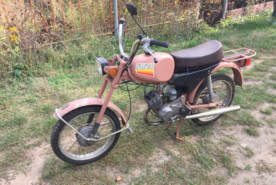 Greetings from the 90s: the new Karpaty-2 moped - Moped, Moto, Time capsule, Not mine, Longpost