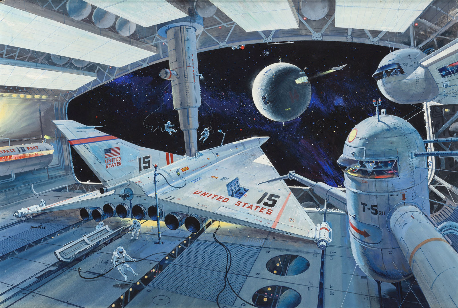 Космореализм Роберта МакКолла (Robert McCall) - Комиксы, Кинотеатр, Рисунок, Научная фантастика, Длиннопост