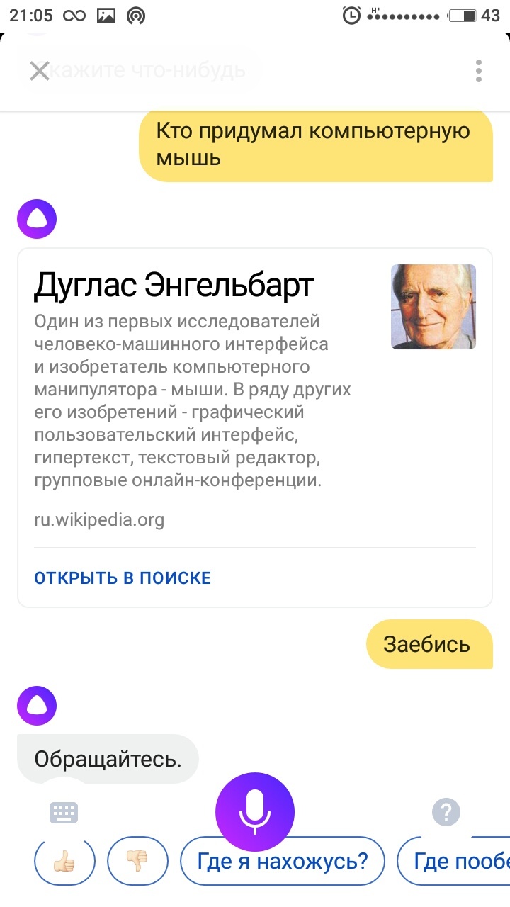 Alice is her own boy)) - Voice control, Yandex., Yandex Alice, Screenshot