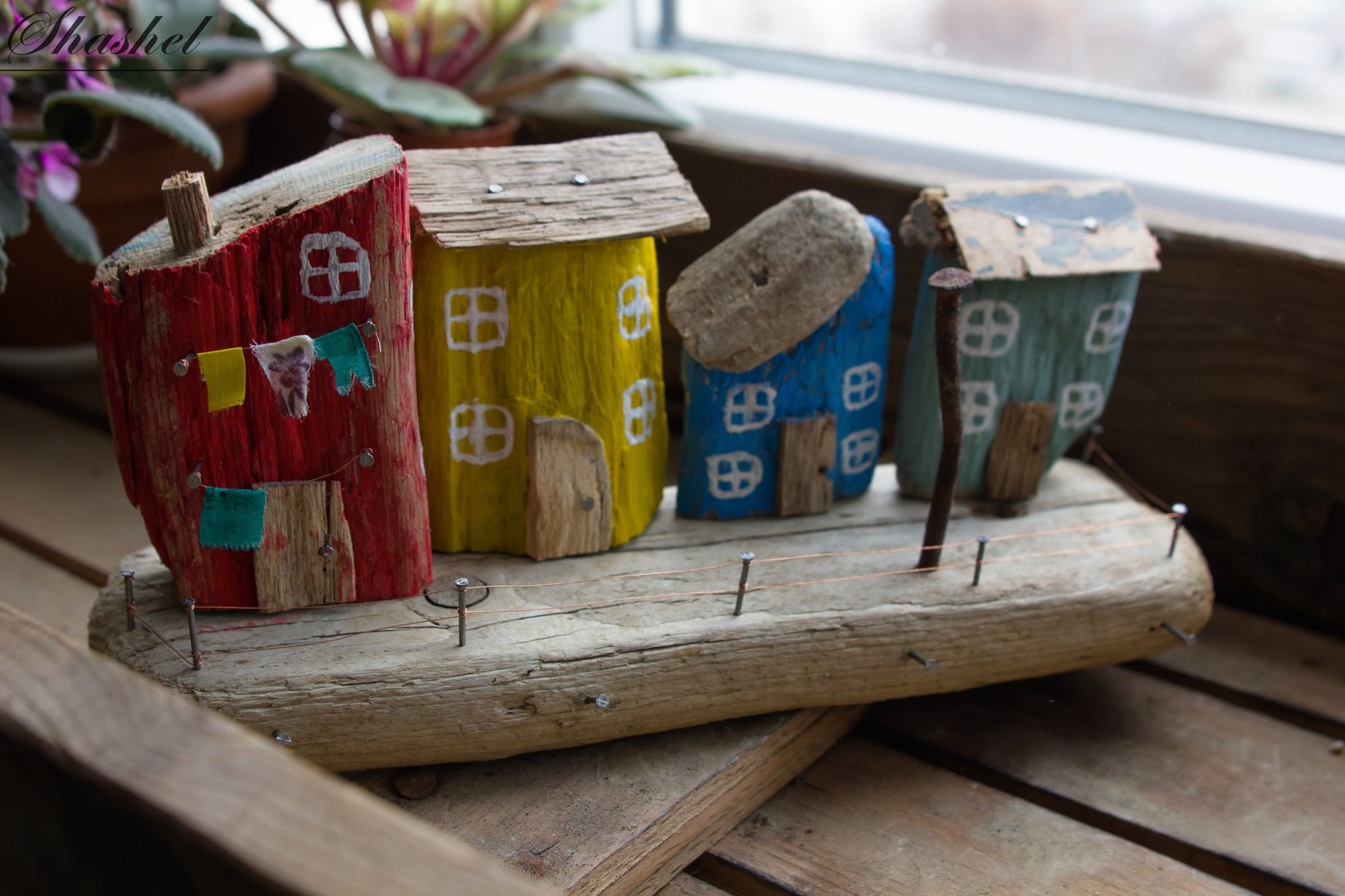 Key holder made of pieces of wood found on the seashore :) - My, Driftwood, Handmade, With your own hands, Longpost