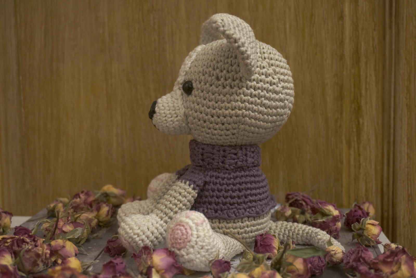 Tailed Bobik - My, Needlework without process, Amigurumi, Creation, cat, , Longpost