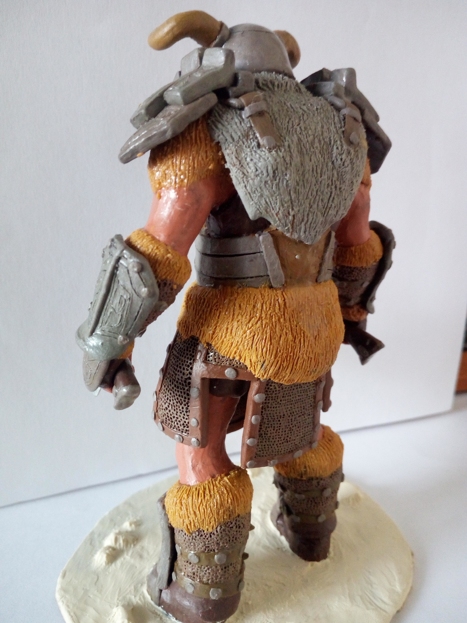 Plasticine nord warrior from the TES universe - My, Plasticine, Лепка, Nords, The elder scrolls, Needlework without process, Longpost