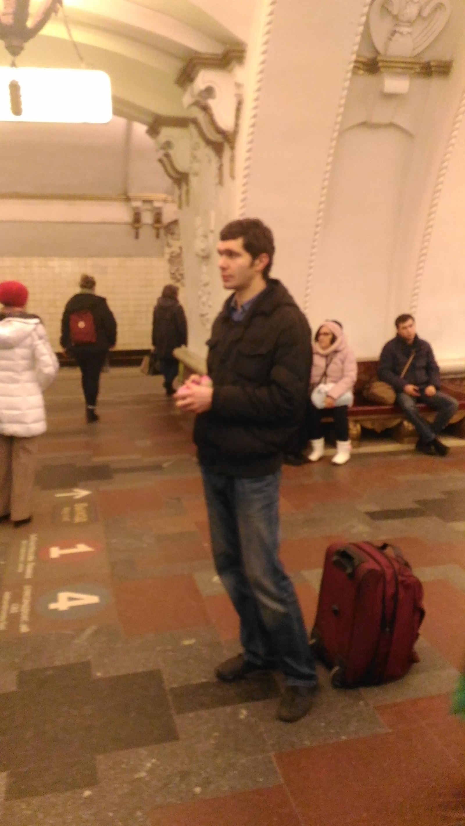 Beggar. Moscow. Metro Arbatskaya. - My, Beggars, Moscow