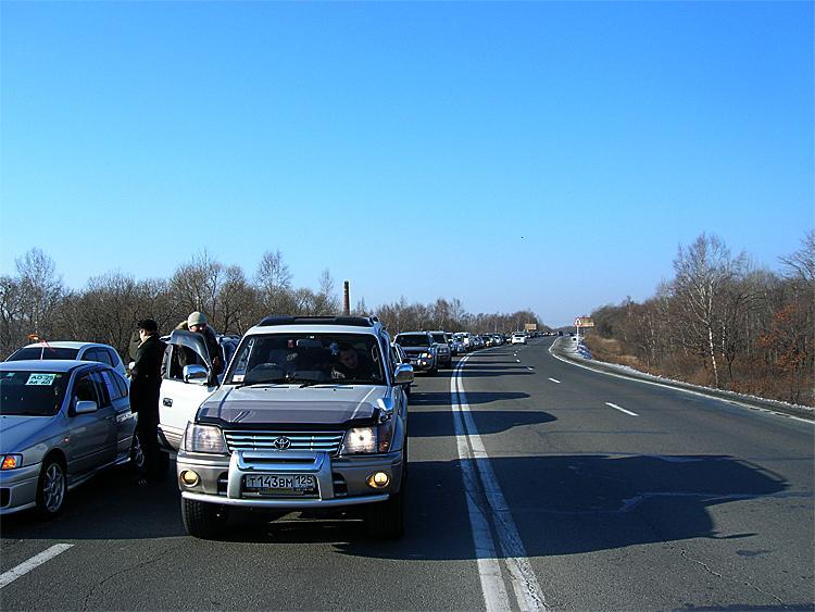 Декабрь 2008 во Владивостоке. 14 декабря. - Владивосток2008, Владивосток, 2008, Политика, Длиннопост, Протест, Митинг, Иномарки, Видео