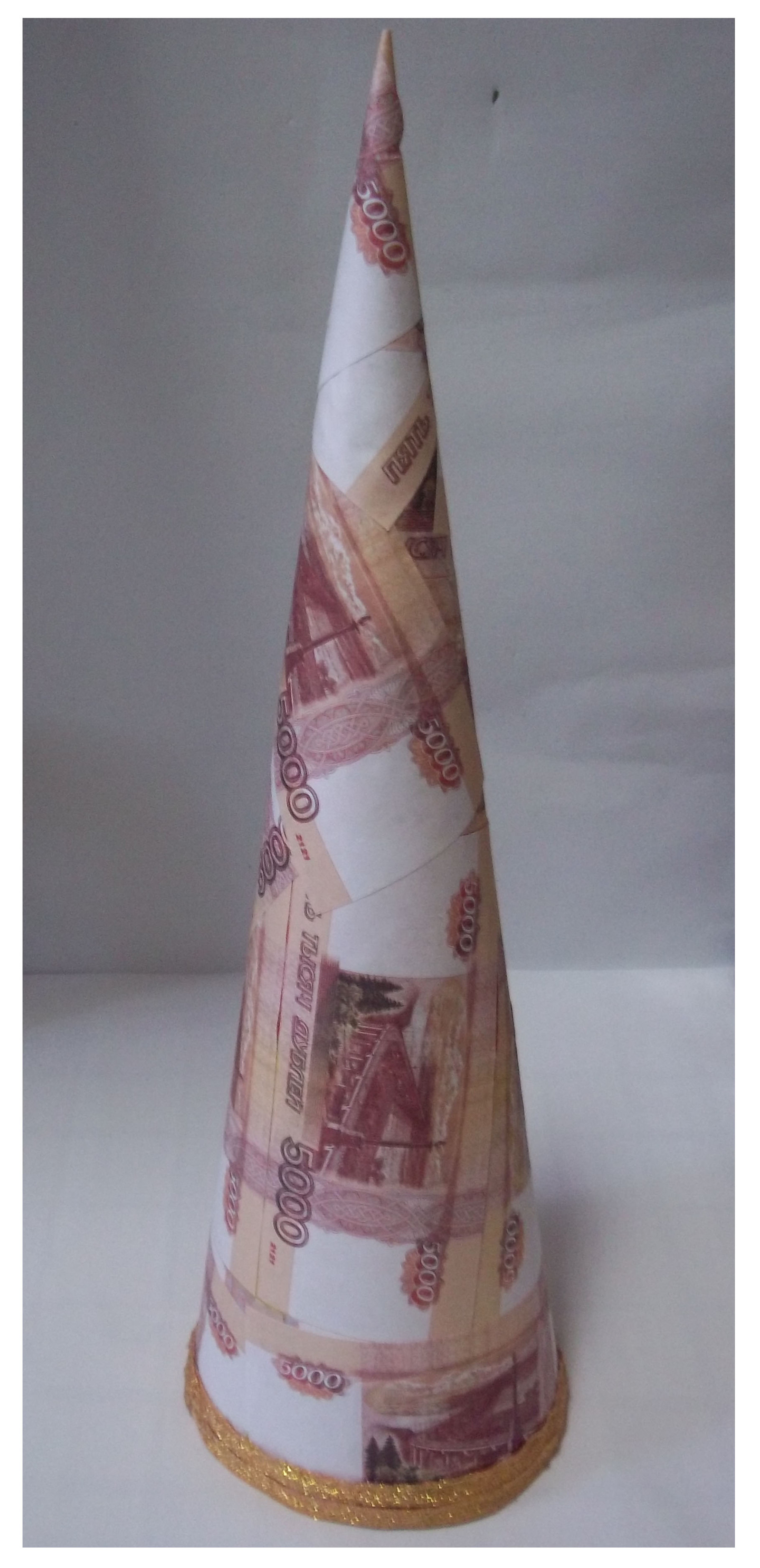 Money Tree / Handmade souvenir for the New Year - step by step manufacturing process. - My, Handmade, Presents, Souvenirs, Christmas trees, , New Year, Longpost