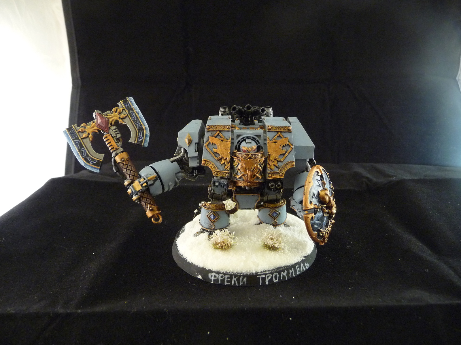 Space Wolves. - My, Warhammer 40k, Wh miniatures, Space wolves, Dreadnought, Longpost