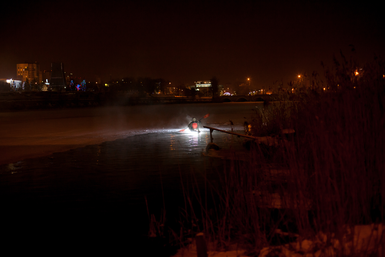 When the kayaker got bored in winter - My, , Kayak, Chelyabinsk, , Southern Urals, Kayaking, Miass River, Longpost