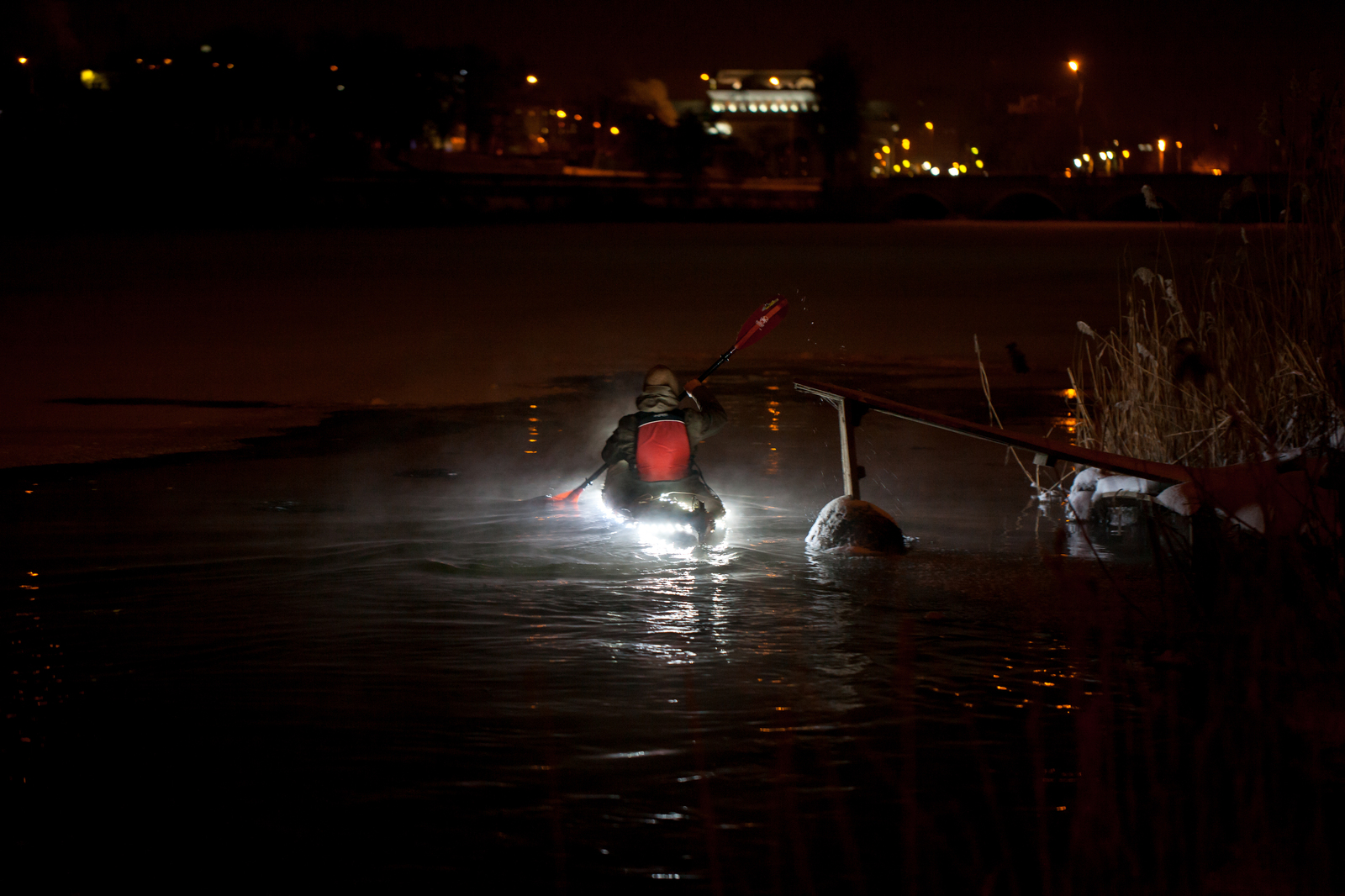 When the kayaker got bored in winter - My, , Kayak, Chelyabinsk, , Southern Urals, Kayaking, Miass River, Longpost