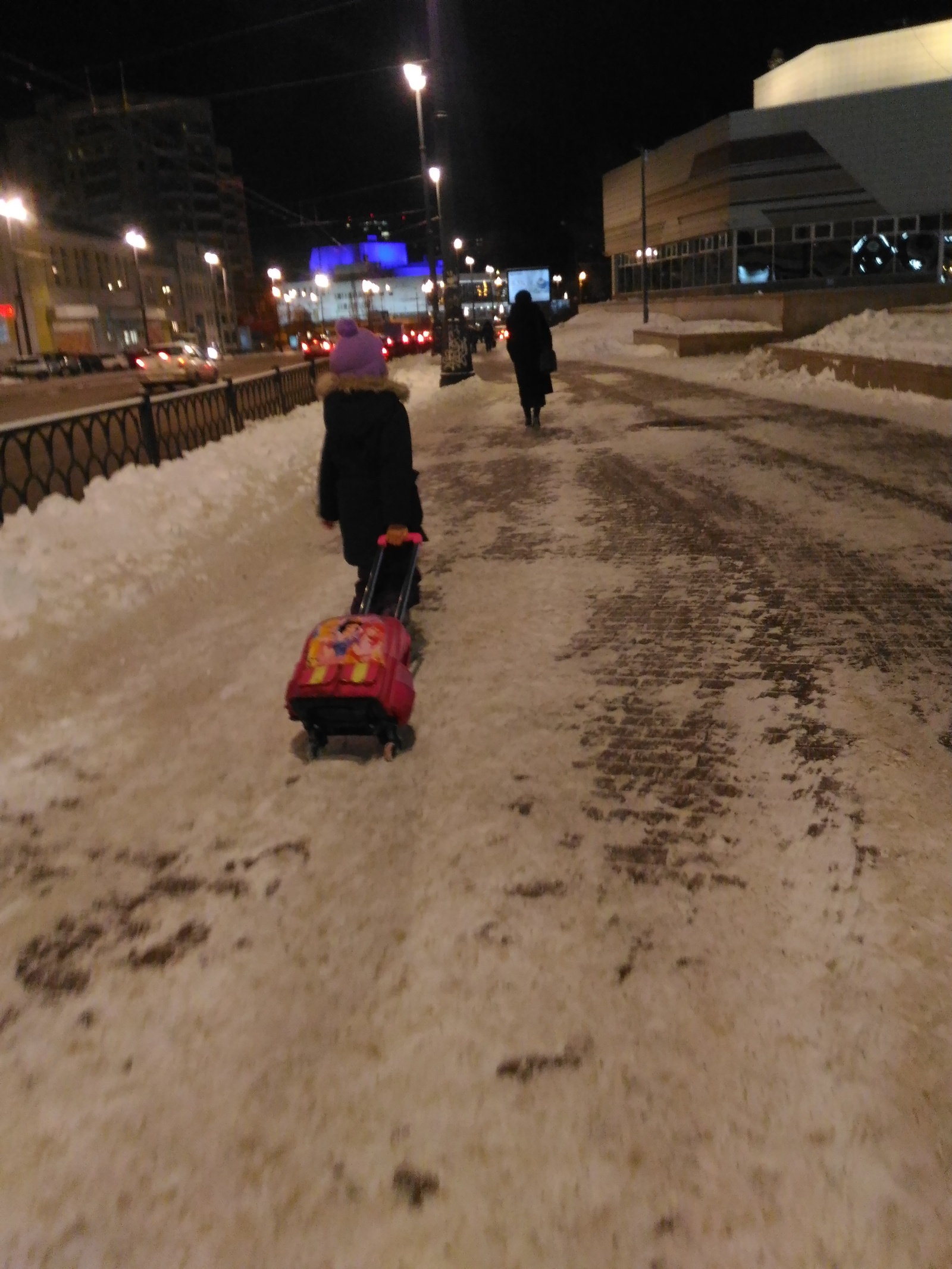 To school for little grannies - My, School, Grandmother, Girl, Longpost