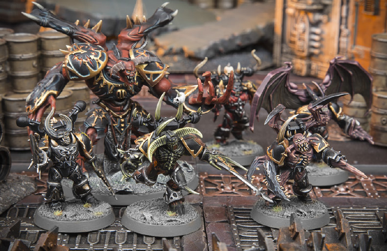 FOR CHAOS!!! - Warhammer 40k, Wh miniatures, Modeling, Chaos, Longpost