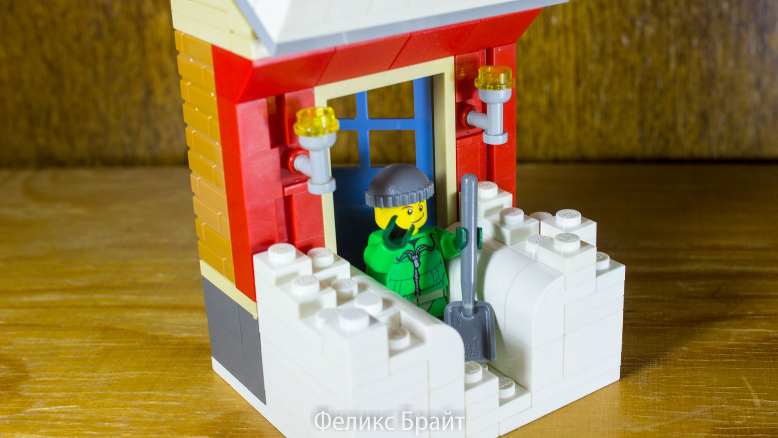 Lego New Year's Eve Scene - First snow in December (with building instructions video! :) - My, Lego, Lego DIY, Homemade, DIY for the lazy, New Year, Longpost