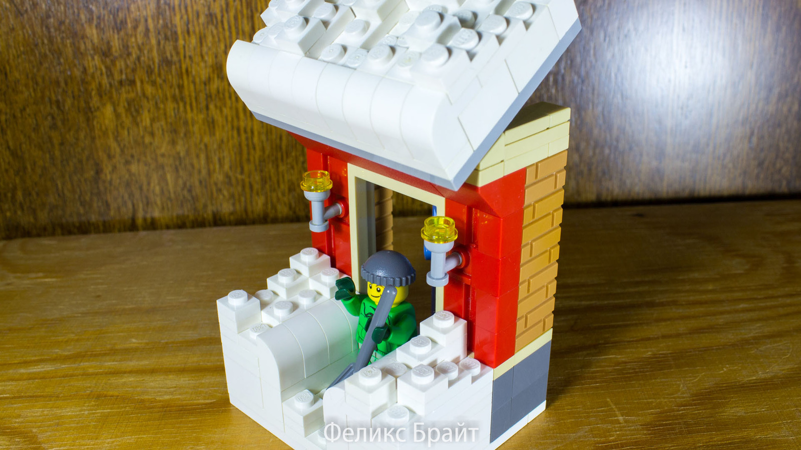 Lego New Year's Eve Scene - First snow in December (with building instructions video! :) - My, Lego, Lego DIY, Homemade, DIY for the lazy, New Year, Longpost