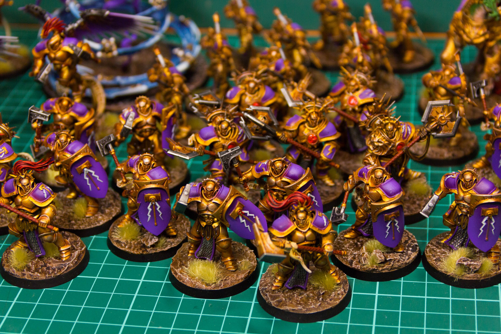 My army Stormcast Eternals from Warhammer Age of Sigmar - My, Warhammer: age of sigmar, Stormcast Eternals, Modeling, Hobby, Warhammer, Stand modeling, Painting miniatures, Longpost