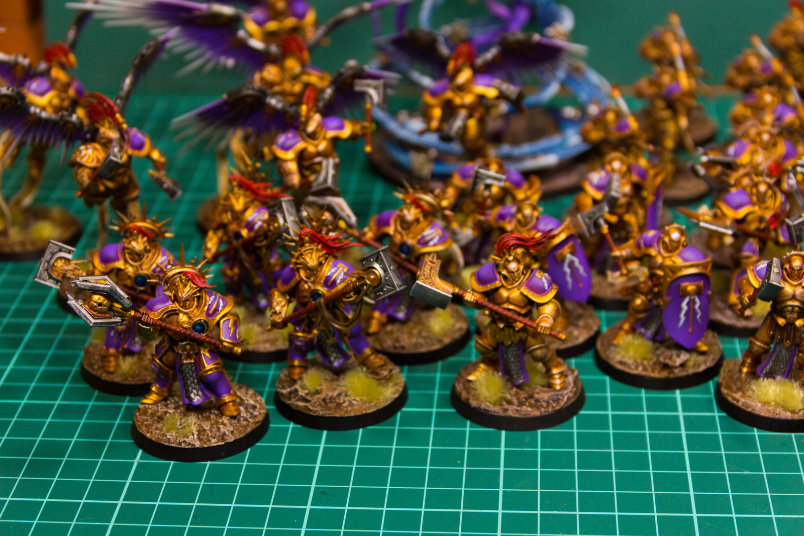 My army Stormcast Eternals from Warhammer Age of Sigmar - My, Warhammer: age of sigmar, Stormcast Eternals, Modeling, Hobby, Warhammer, Stand modeling, Painting miniatures, Longpost