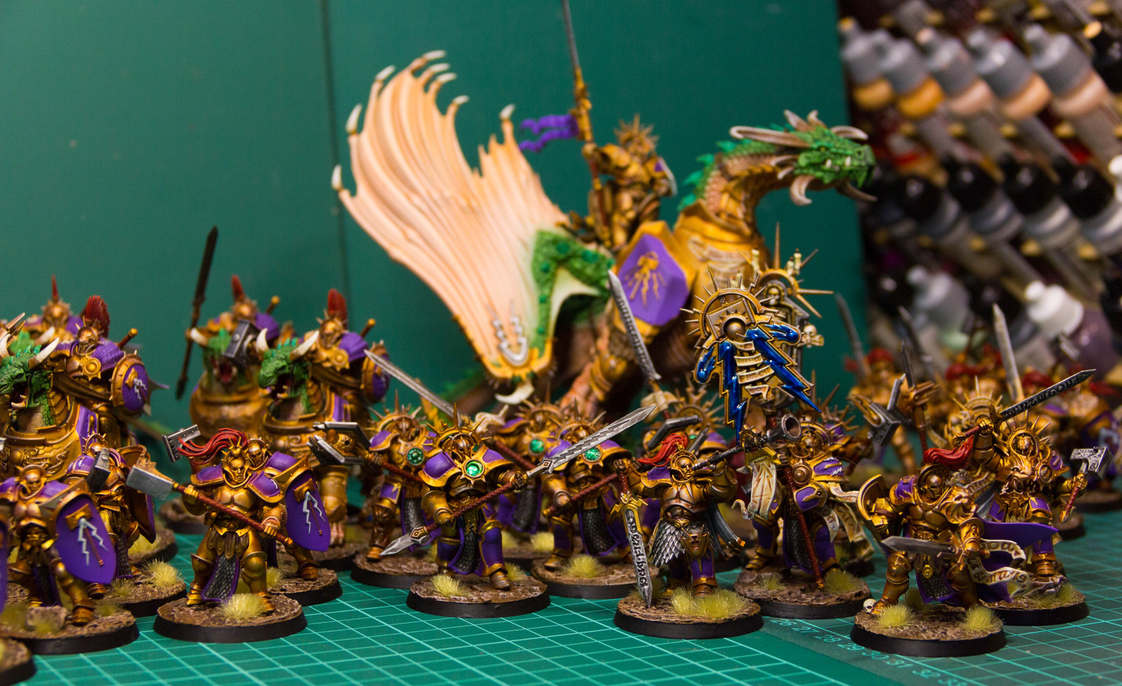 My army Stormcast Eternals from Warhammer Age of Sigmar - My, Warhammer: age of sigmar, Stormcast Eternals, Modeling, Hobby, Warhammer, Stand modeling, Painting miniatures, Longpost