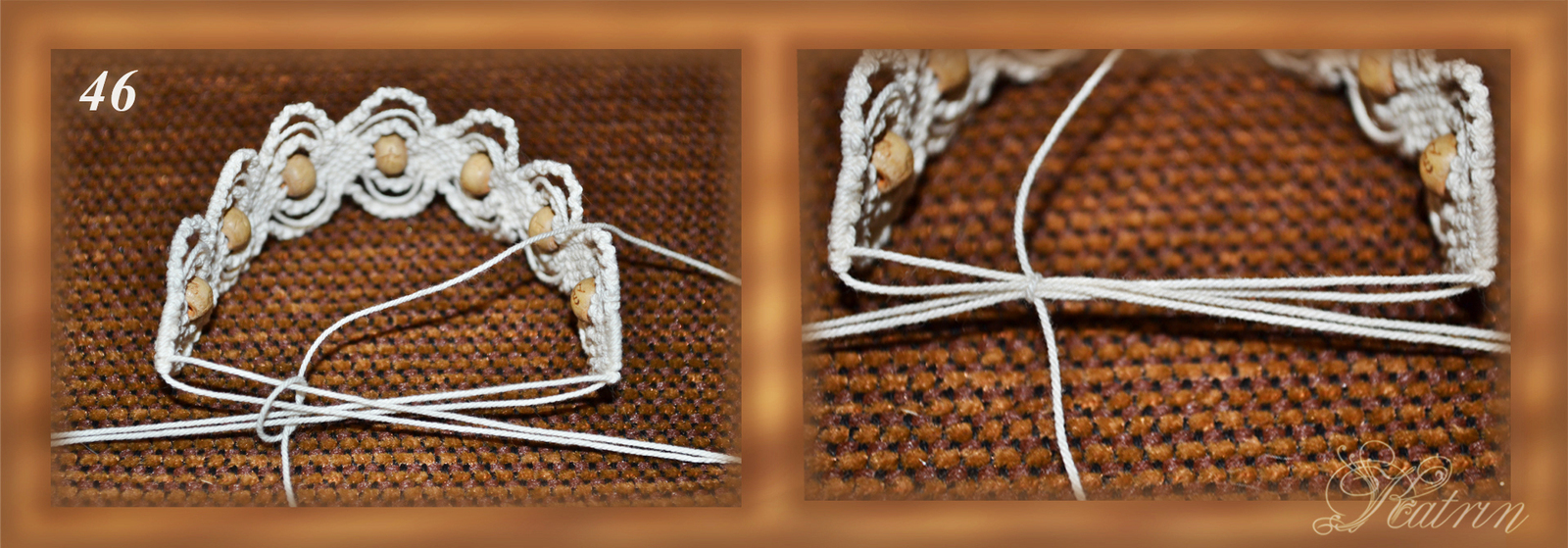 Master class Macrame Lesson 3. - My, Master Class, Macrame, A bracelet, Beads, Scheme, Needlework with process, Longpost