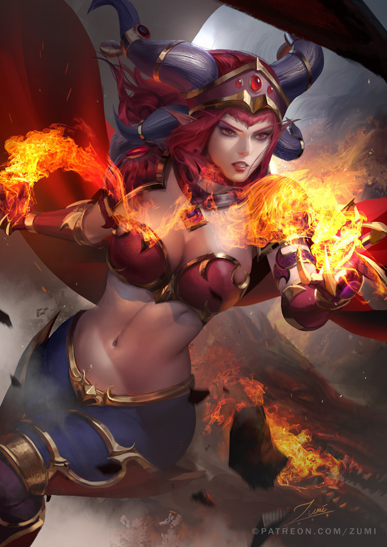 Alexstrasza - DeviantArt, Рисунок, Арт, Игры, WOW, Zumidraws