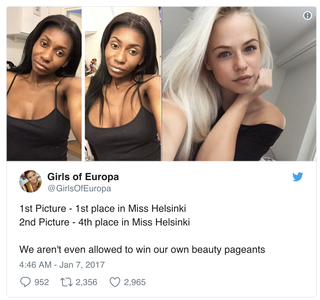 Tolerant Europe and tolerant contests - Girls, Miss Helsinki, Beauty contest, Tolerance