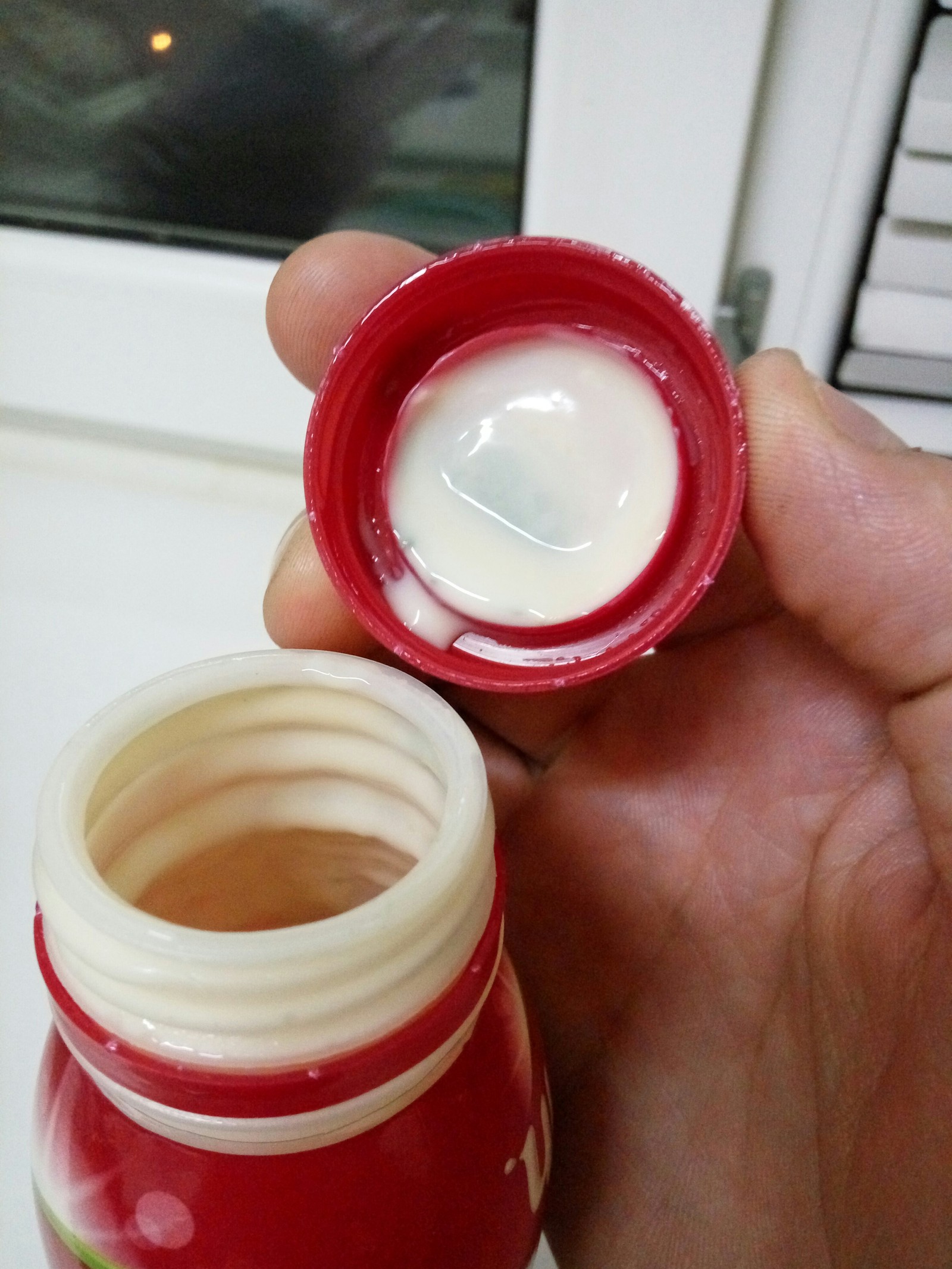 Never shake drinking yogurt before opening. - My, Yogurt, Mold, Attention, Longpost