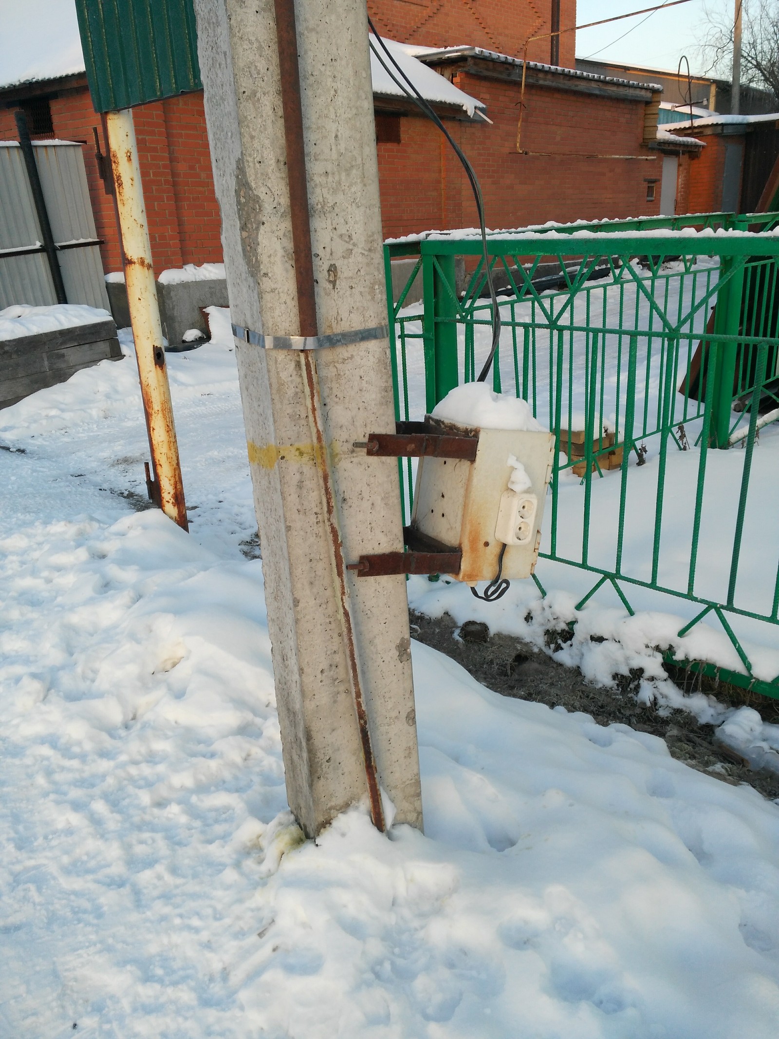 Met an electrician's koala - My, Electrician, Lamppost, Longpost