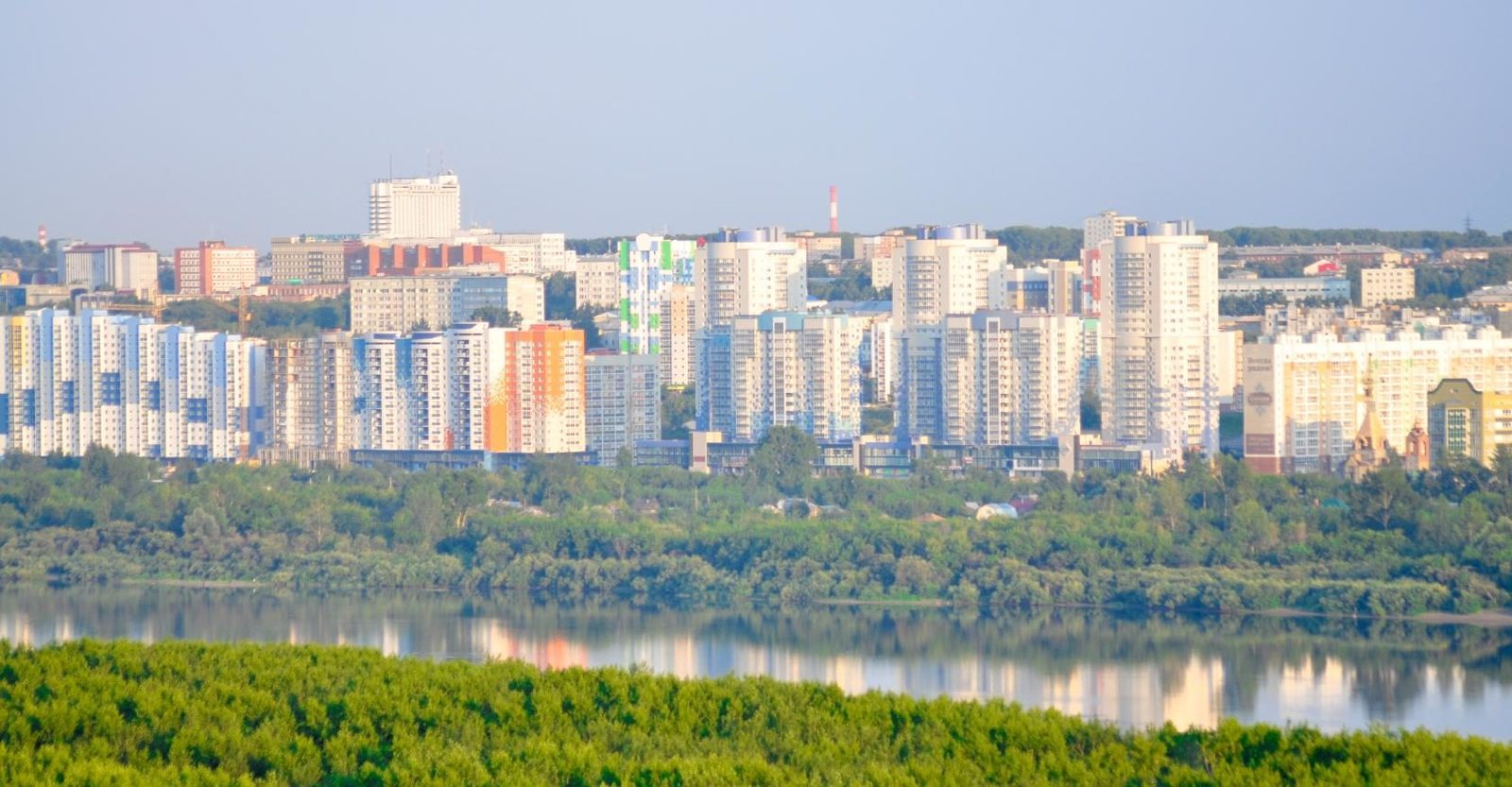 Панорама набережной Кемерово
