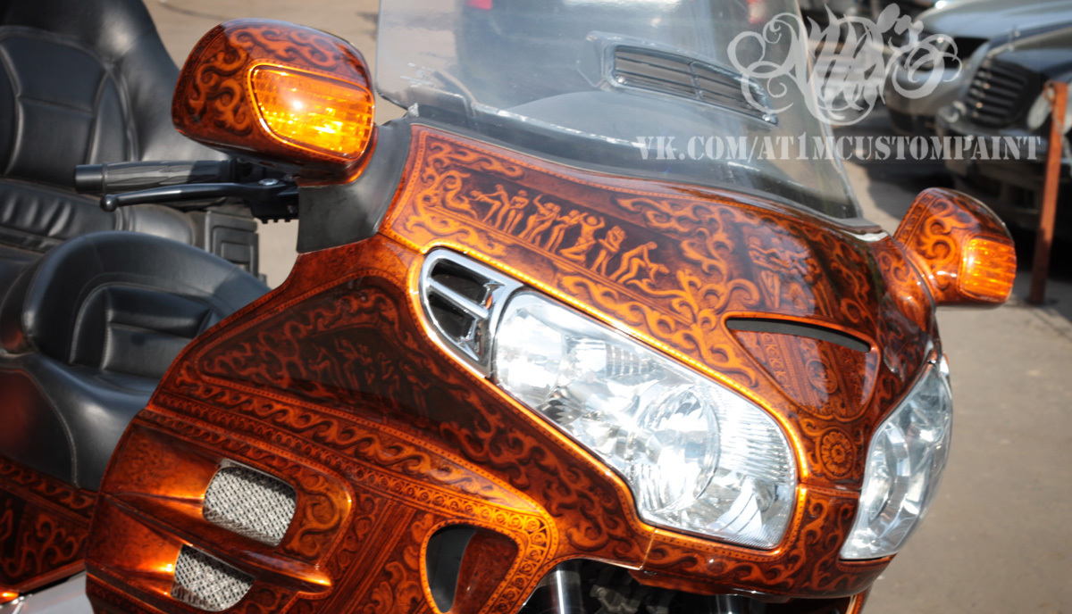 My works: airbrush, custom painting and pinstripe) - My, Painting, Airbrushing, Auto, Moto, , Pinstriping, Harley-davidson, Longpost