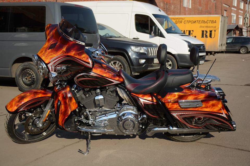 My works: airbrush, custom painting and pinstripe) - My, Painting, Airbrushing, Auto, Moto, , Pinstriping, Harley-davidson, Longpost